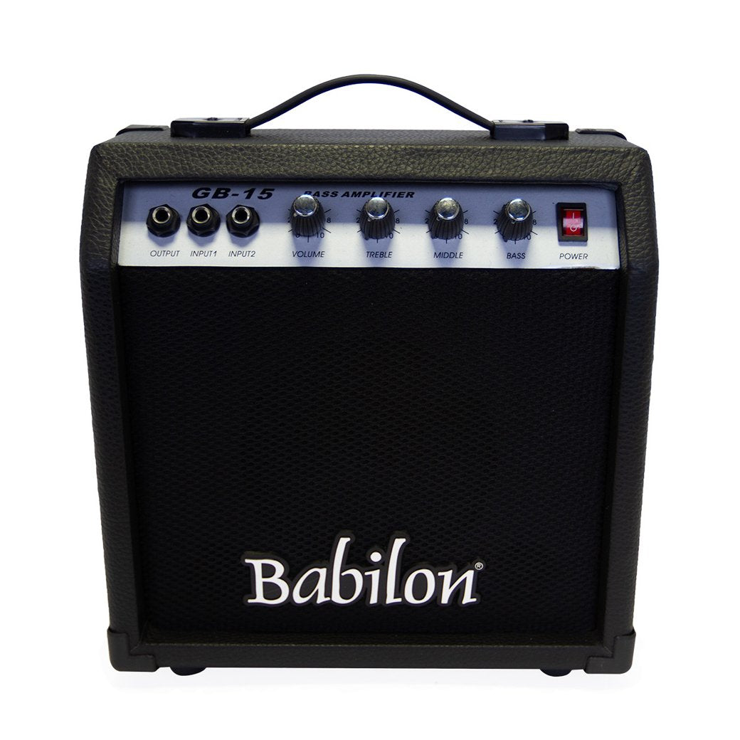 Babilon Electric Bass Guitar Bundle Black-bass-Babilon- Hermes Music