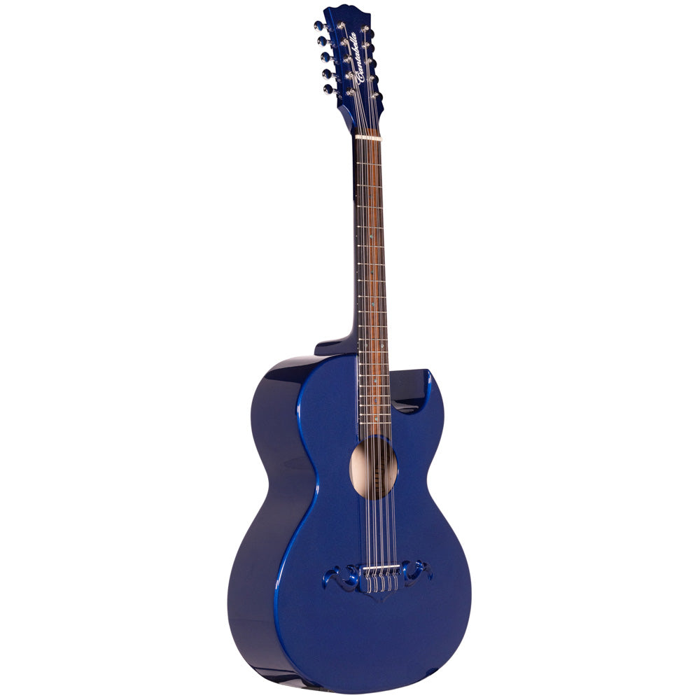 Cantabella Bajo Quinto Madera de Arce con Tapa y Lados Azules