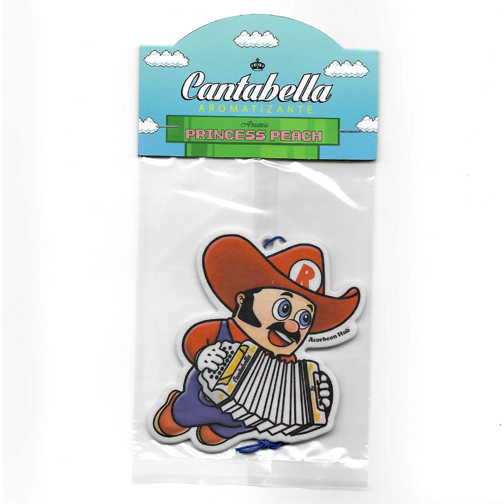 Cantabella "Rario" Accordion Air Freshener - Princess Peach-Air Fresheners-Cantabella- Hermes Music