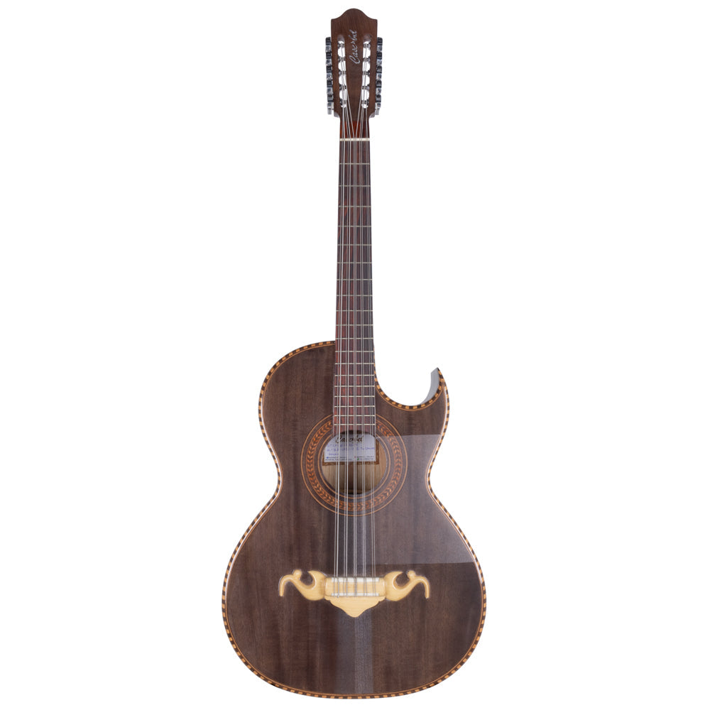 Cascabel Bajo Quinto Cedar, with Cord, and Chrome T Machine Bundle with Case and Accessories-Bajo Quinto-Cascabel- Hermes Music