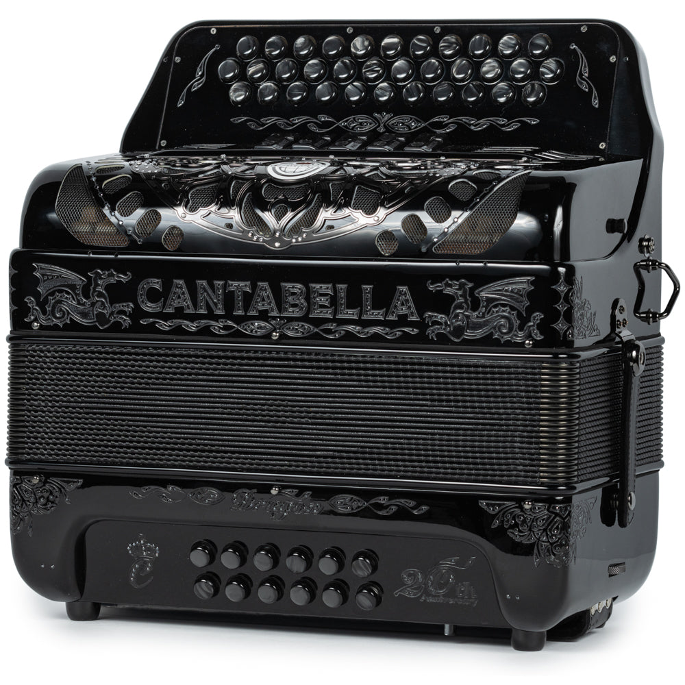 Cantabella Dragón Acordeón 5 Registros Fa Negro