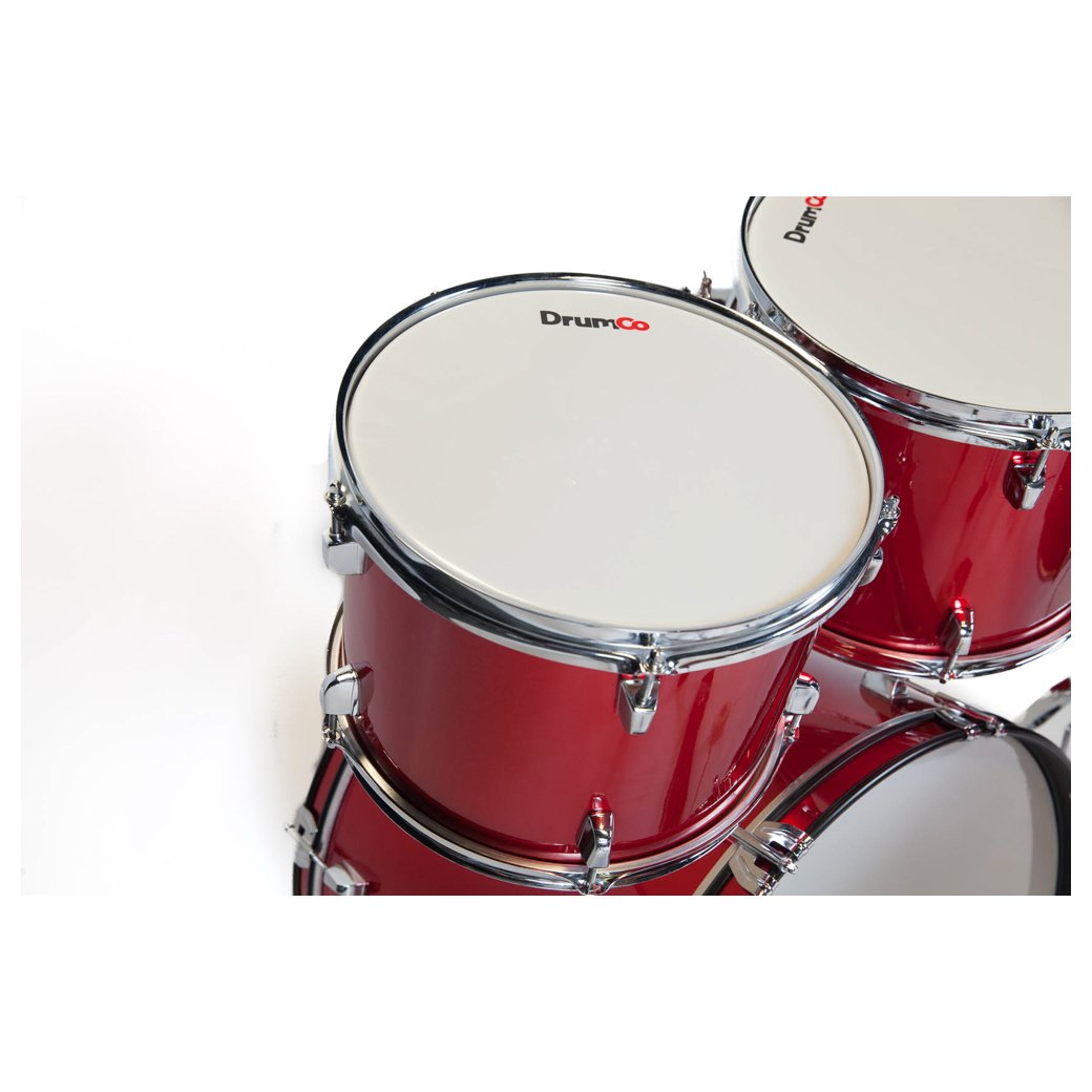 Drumco Obelix Drum Set Red with Chrome Hardware-Drum Kits-Drumco- Hermes Music