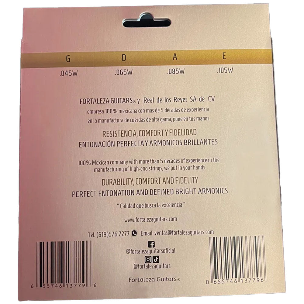 Fortaleza 4 Cuerdas para Bajo de Niquel