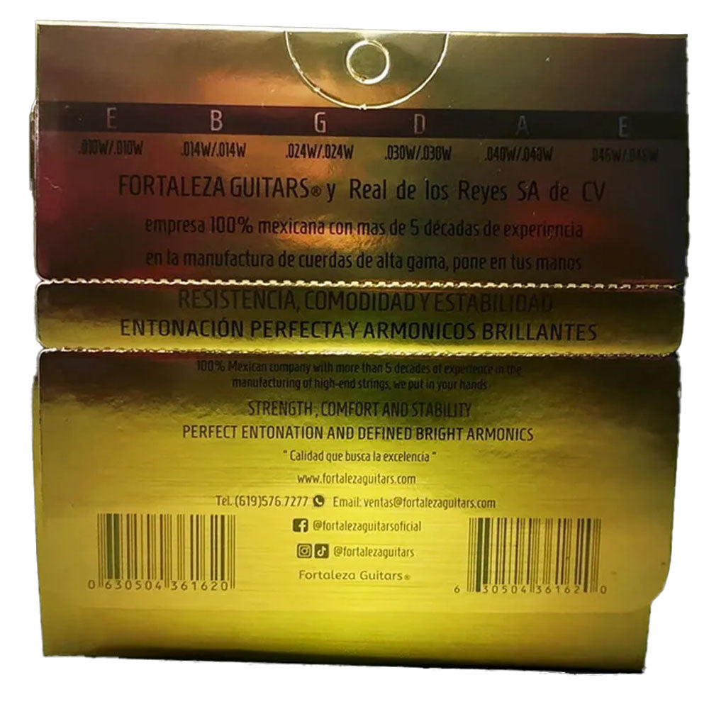 Fortaleza Guitarra Acústica de Bronce de 12 Cuerdas