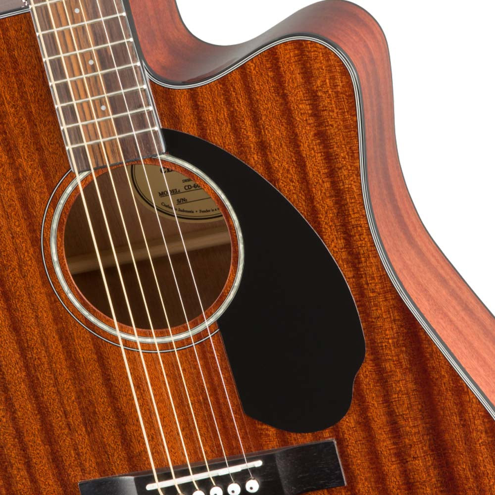 Fender CD-60SCE Dreadnought All Mahogamy Natural Guitar-guitar-Fender- Hermes Music