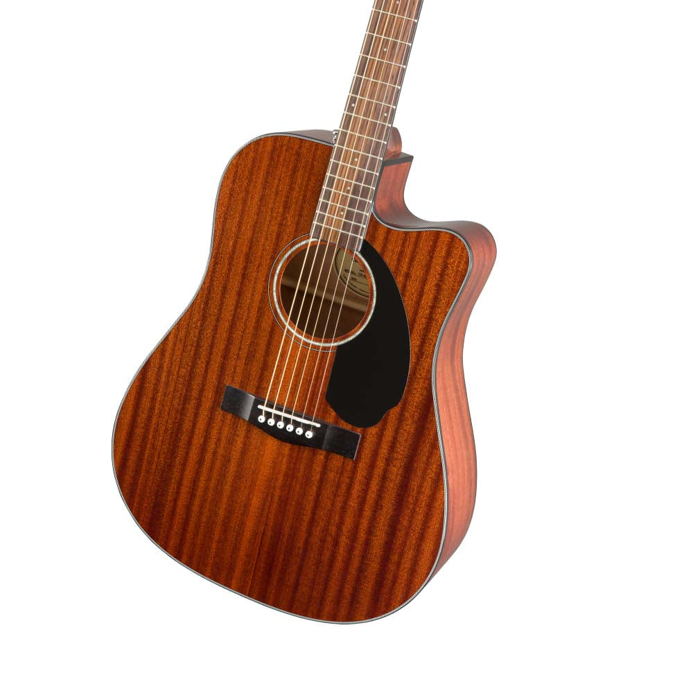 Fender CD-60SCE Dreadnought All Mahogamy Natural Guitar-guitar-Fender- Hermes Music