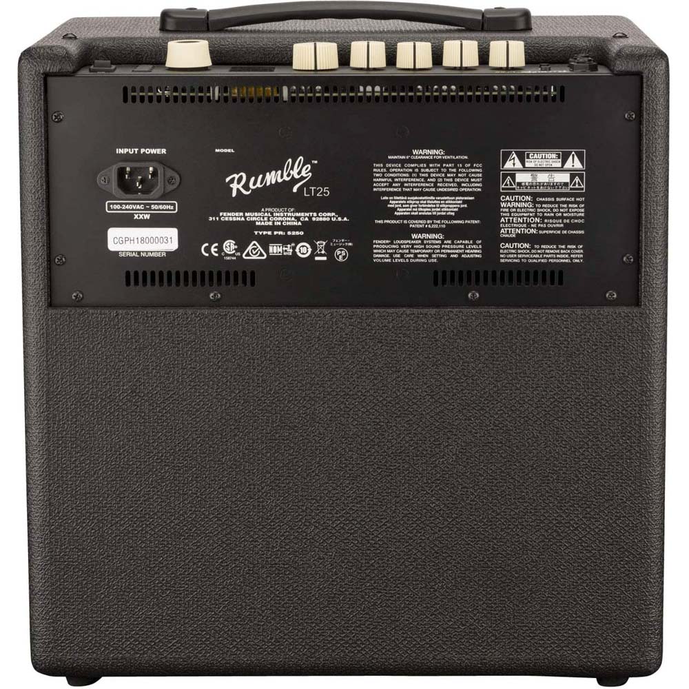 Fender Rumble LT 25 1x8" 25-watt Bass Combo Amp-amplifier-Fender- Hermes Music