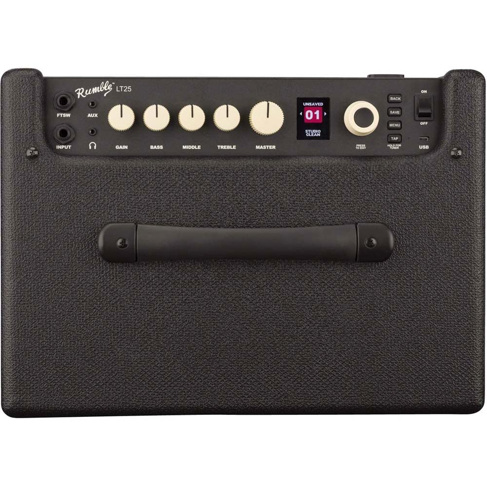 Fender Rumble LT 25 1x8" 25-watt Bass Combo Amp-amplifier-Fender- Hermes Music