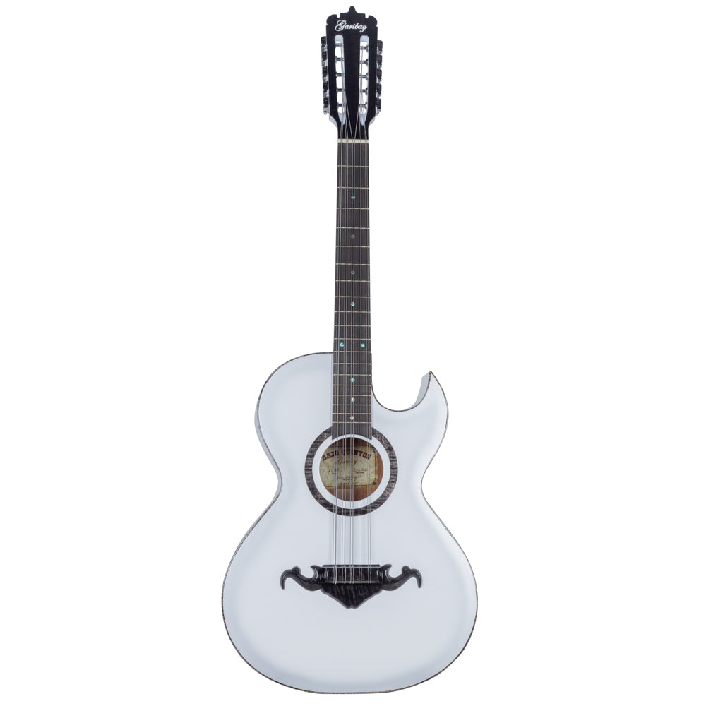 Garibay Bajo Quinto White Sapele with Case-bajo quinto-Garibay- Hermes Music