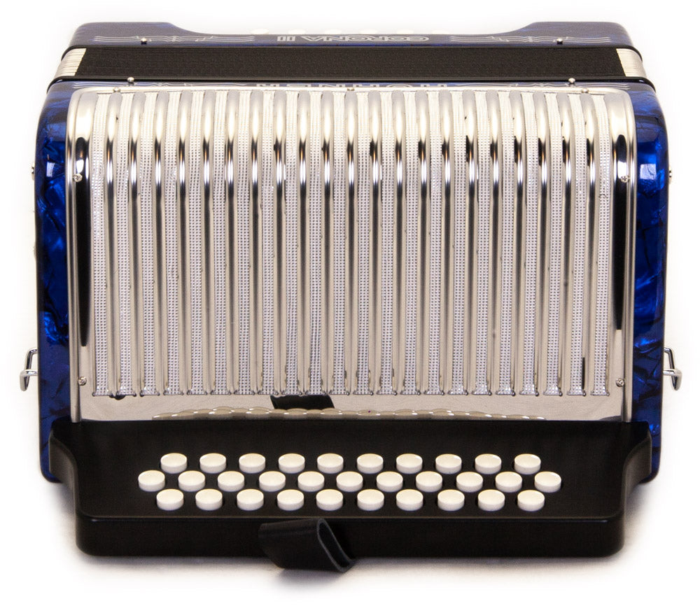 Hohner Corona II FBE Blue-accordion-Hohner- Hermes Music