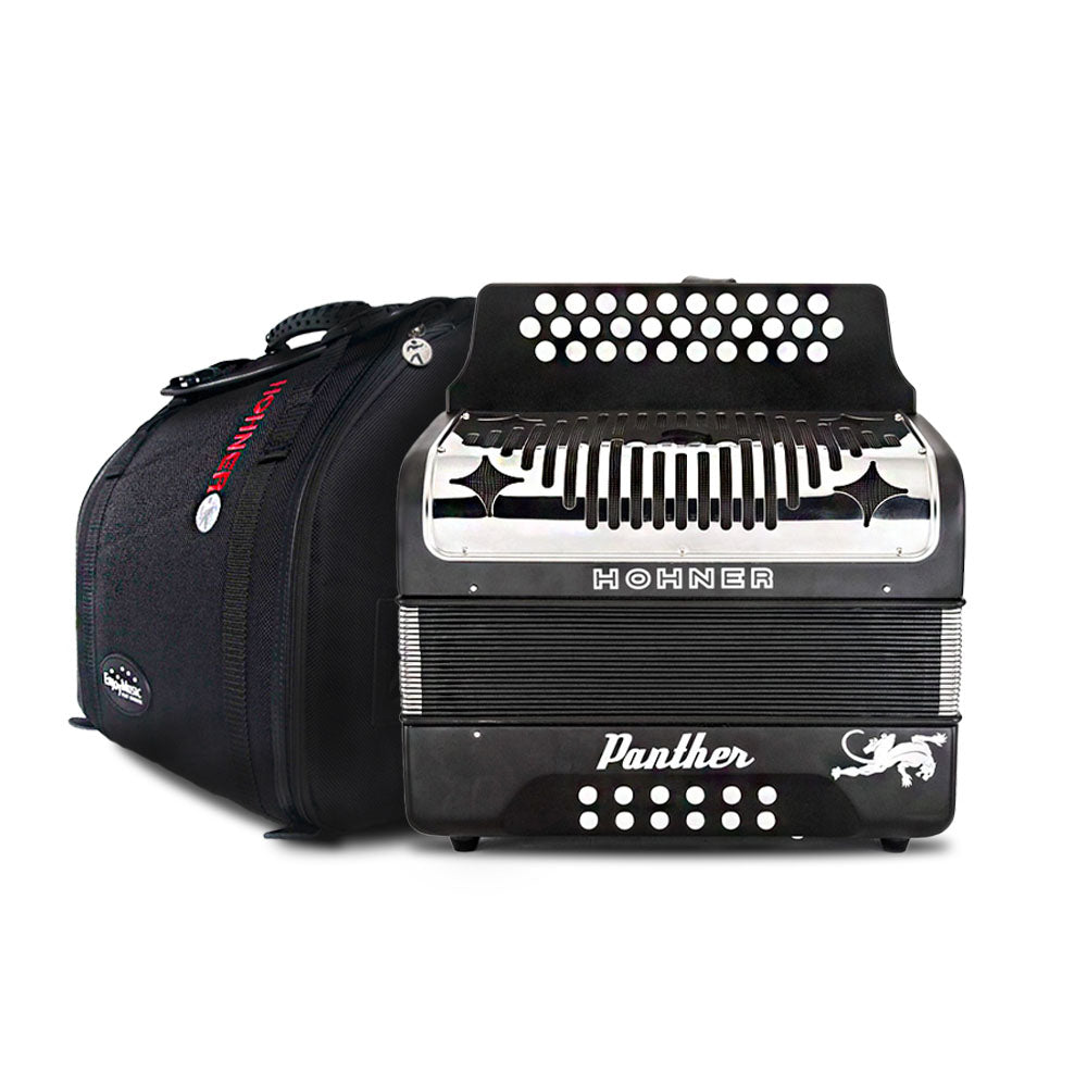 Hohner Panther FBE with Hohner Accordion Bag-bundle-Hohner- Hermes Music