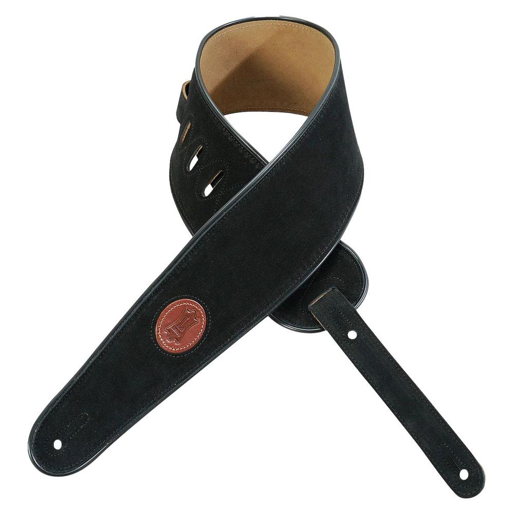 Levy Signature Suede Series 4in Leather Guitar Strap