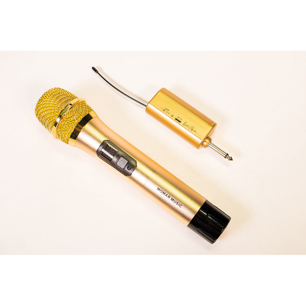Momar Music MM-WMIC GOLD Professional UHF Wireless Microphone