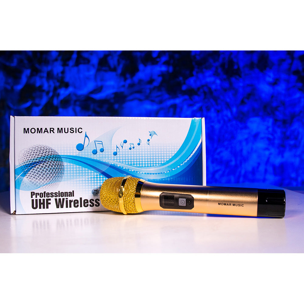 Momar Music MM-WMIC GOLD Professional UHF Wireless Microphone