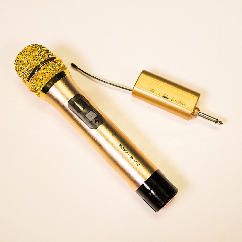 Momar Music MM-WMIC GOLD Professional UHF Wireless Microphone