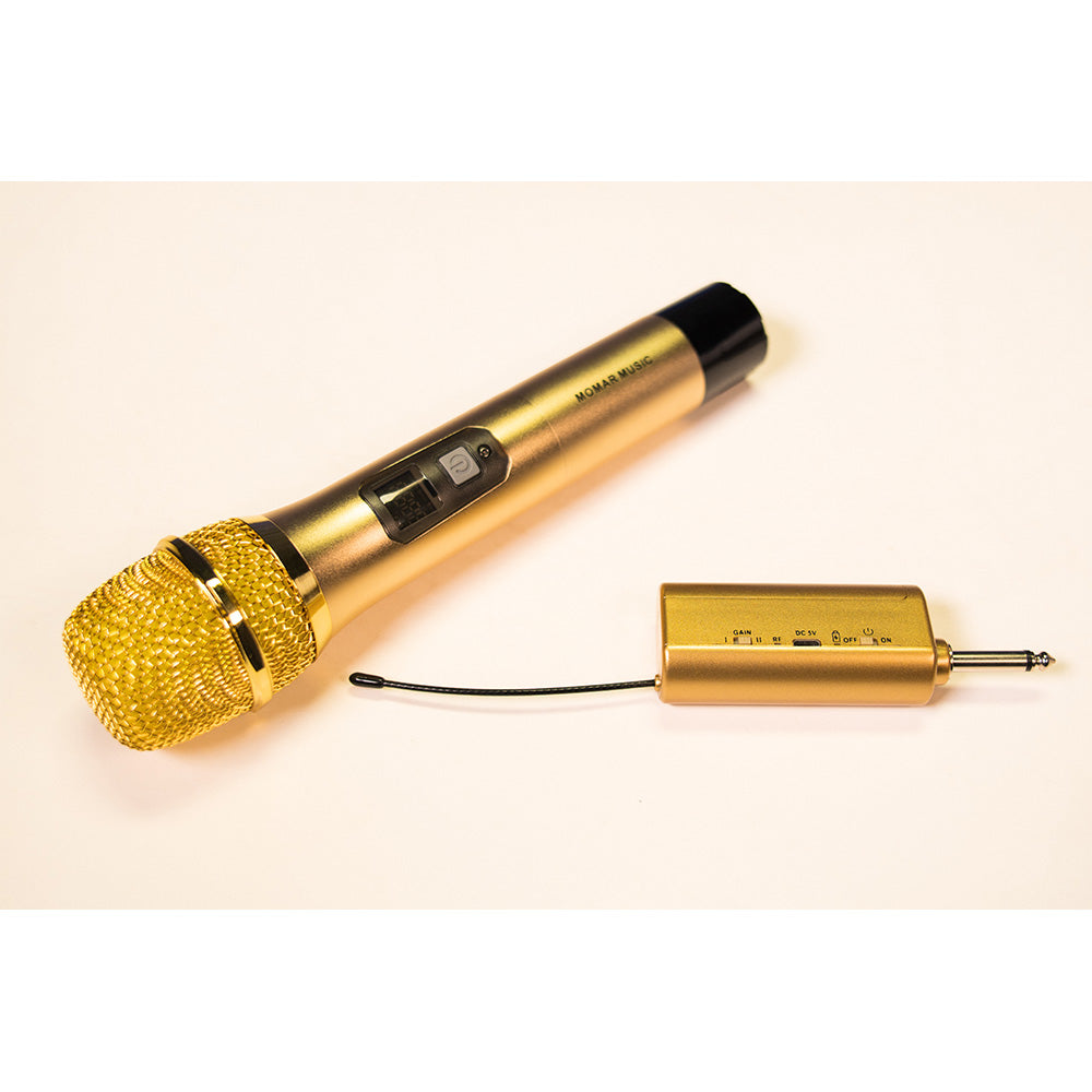 Momar Music MM-WMIC GOLD Professional UHF Wireless Microphone