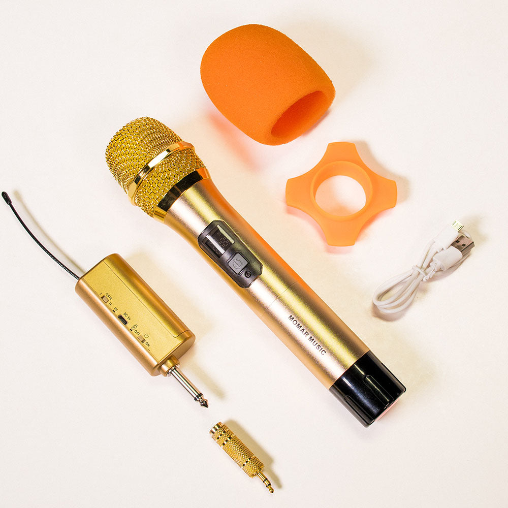 Momar Music MM-WMIC GOLD Professional UHF Wireless Microphone