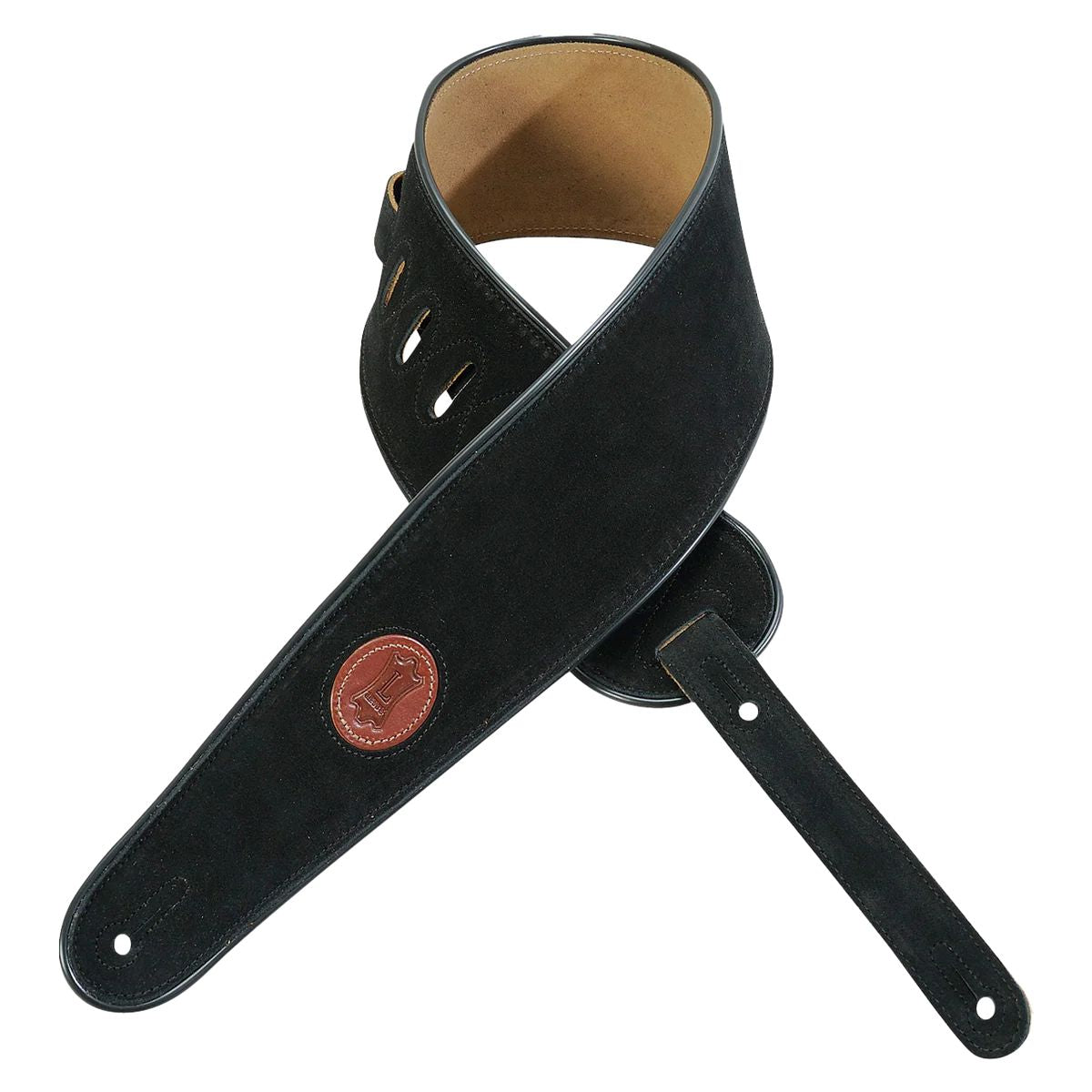Levy Signature Suede Series 4in Leather Guitar Strap