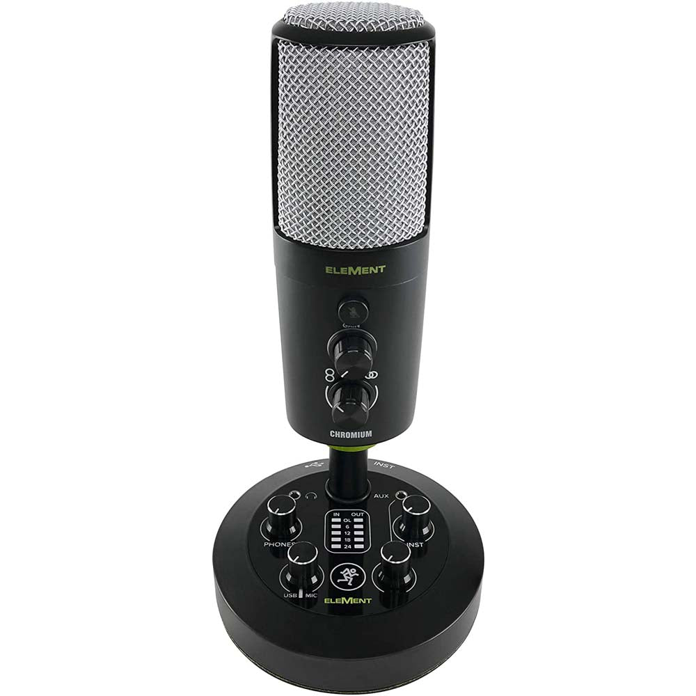 Mackie EM-CHROMIUM USB Condenser Microphone with 2-channel Mixer-microphone-Mackie- Hermes Music