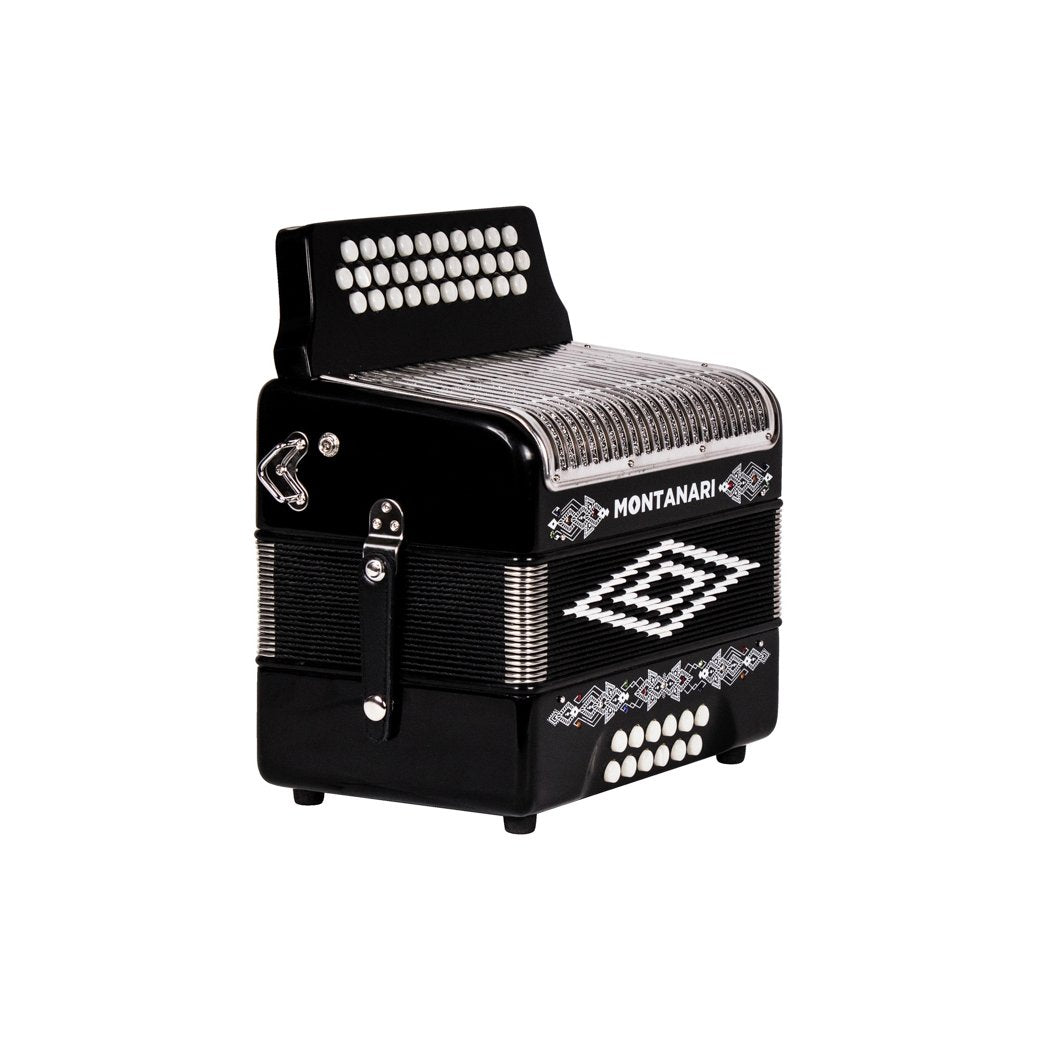 Montanari 3112 MG Acordion FBE Black-accordion-Montanari- Hermes Music