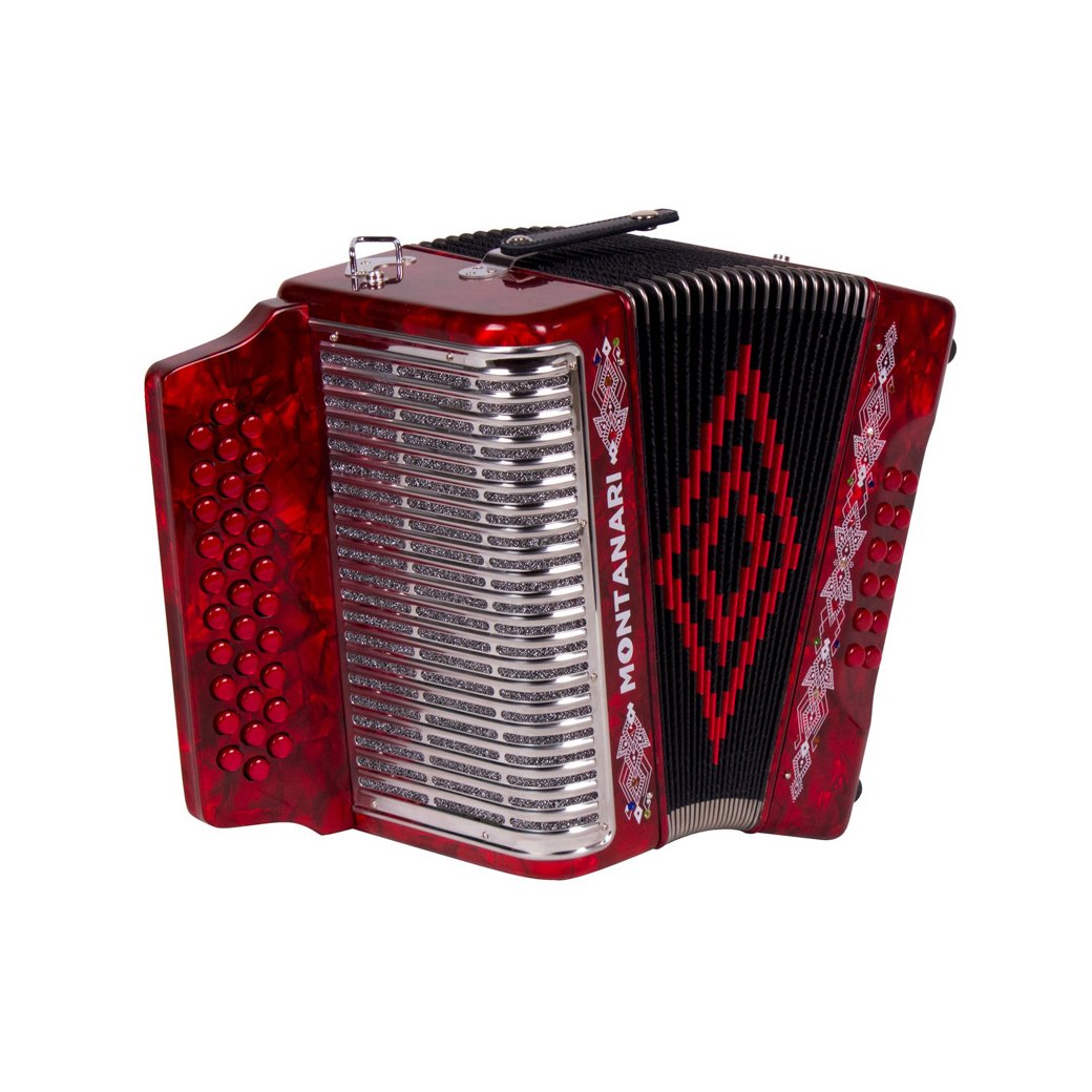 Montanari 3112G Accordion No Switch FBE Includes Cantabella Straps-bundle-Hermes Music- Hermes Music