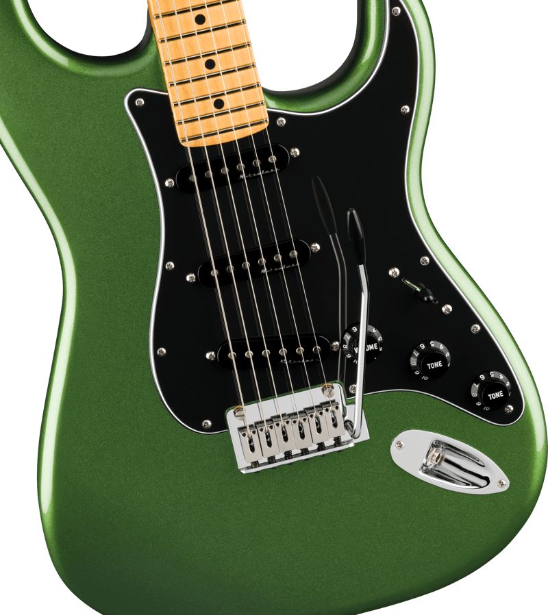 Fender Player II Stratocaster Modificada en Verde Metalico