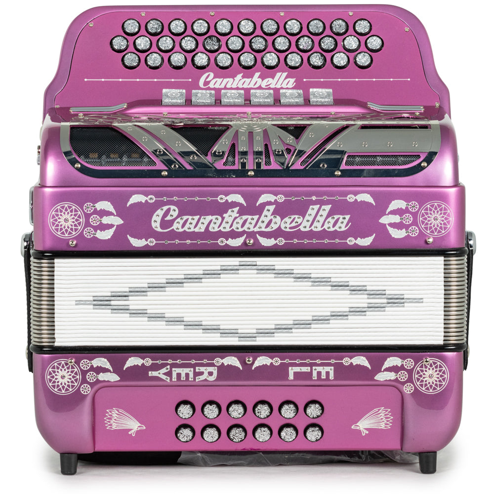 Cantabella El Rey Acordeón Edición Especial Ramon Ayala 6 Registros Fa-Mi Rosa y Cromo