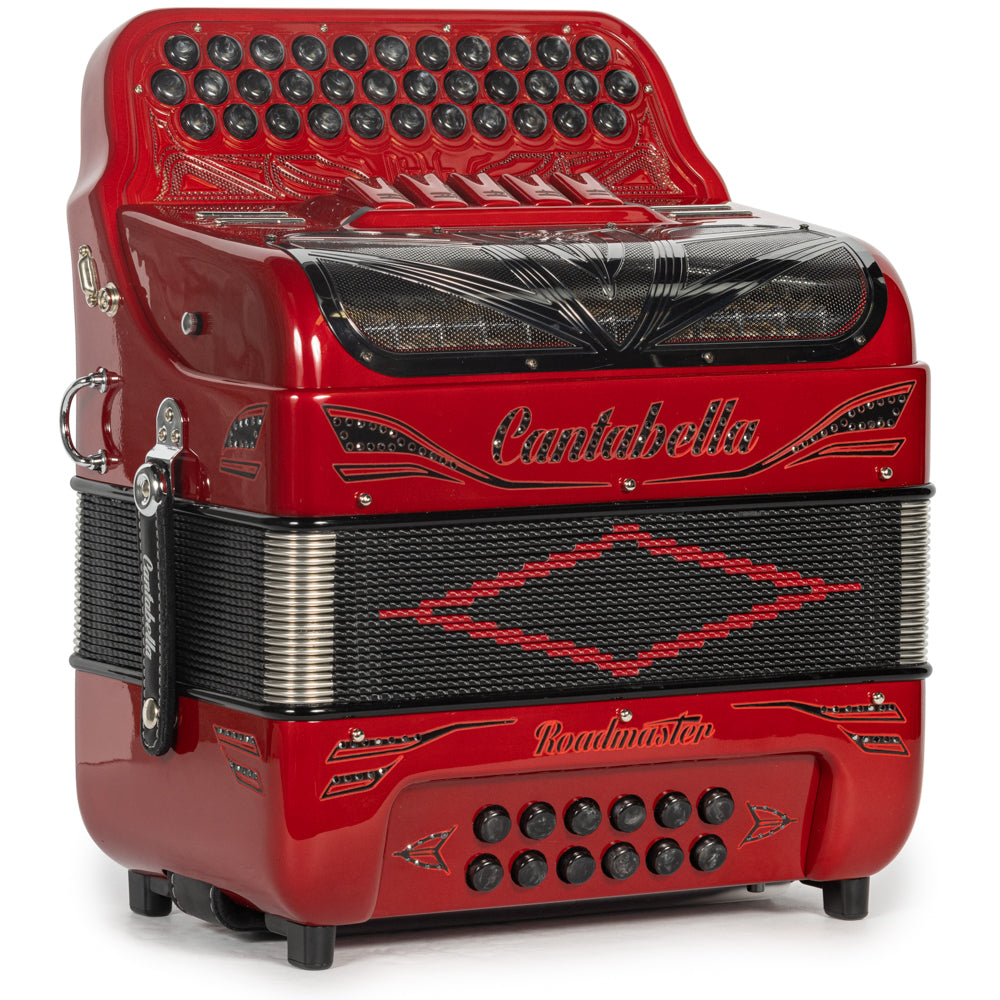 Cantabella Roadmaster Acordeón 5 Registros Fa Edición Especial Diablo Diapasón Pintado
