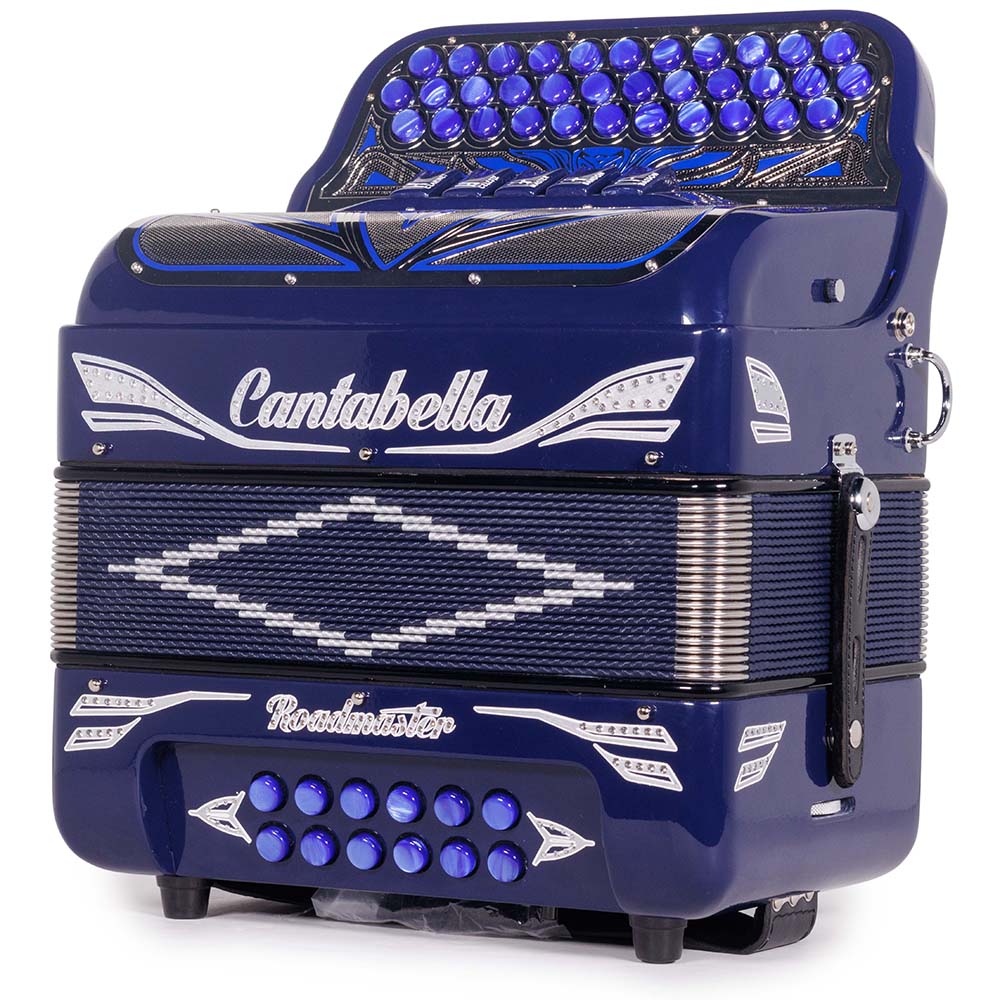 Cantabella Roadmaster Acordeón Ultra Compacto FA 5 Registros Azul con Plateado