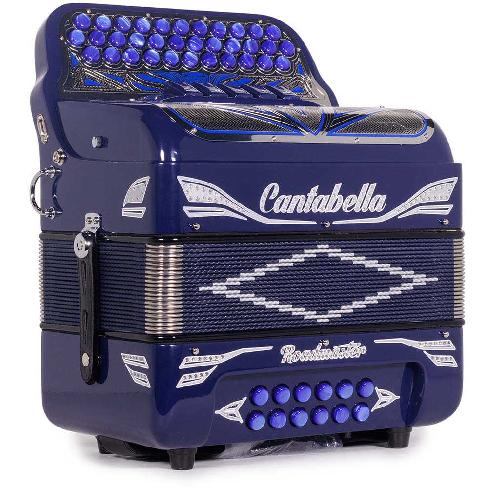 Cantabella Roadmaster Acordeón Ultra Compacto MI 5 Registros Azul con Plateado