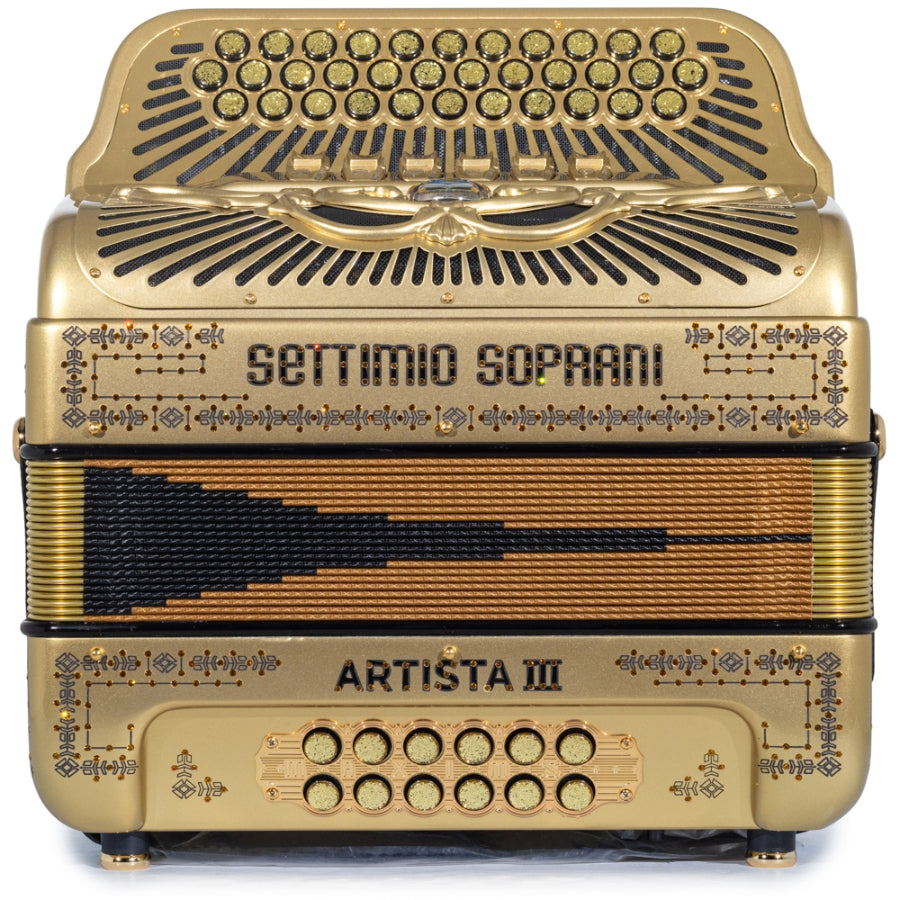 Settimio Soprani Artista III Acordeon 6 Registros FBE-EAD Dorado