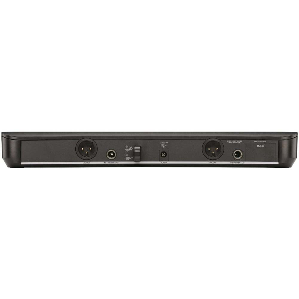 Shure BLX1288/PGA31 Dual-Channel Wireless Combo Headset & Handheld Microphone System-wireless system-shure- Hermes Music