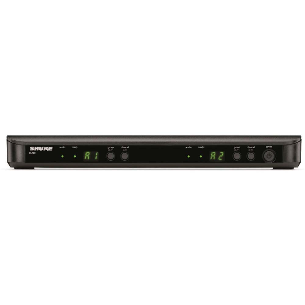 Shure BLX1288/PGA31 Dual-Channel Wireless Combo Headset & Handheld Microphone System-wireless system-shure- Hermes Music