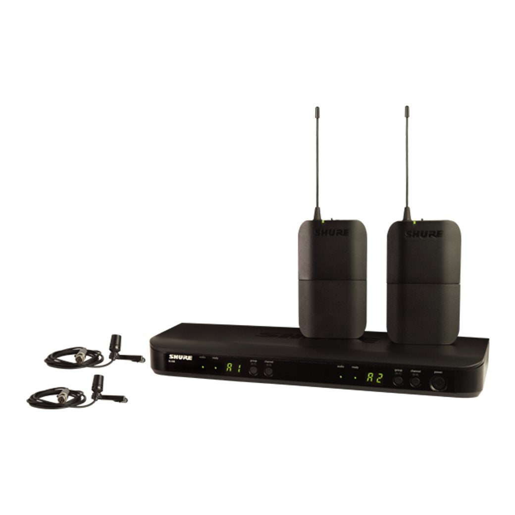 Shure BLX188/CVL-H9 Wireless Two Channel Receiver-microphone-Shure- Hermes Music