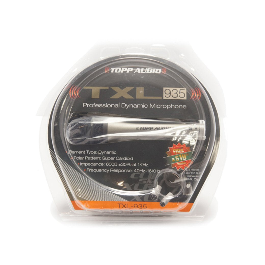 Topp Pro TXL935 Dynamic Microphone-microphone-Topp Pro- Hermes Music