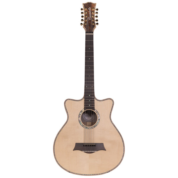 Cantabella Bajo Quinto Pinabete Top Nogal Back and Sides Matte Wood Includes Case and Accessories-bajo quinto-Cantabella-Hermes Music