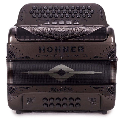 Anacleto Rey del Norte 5 Switches FBE Compact Gun Metal-accordion-Anacleto- Hermes Music