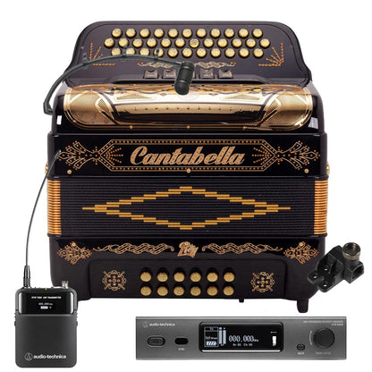 Audio Technica 3000 Series Wireless Microphone System Bundle-accordion microphone-Audio Technica- Hermes Music