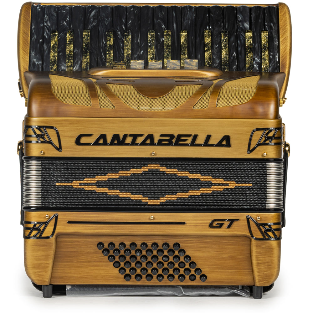 Cantabella GT Acordeón de 30 Teclas 5 Registros Madera Oro Mate