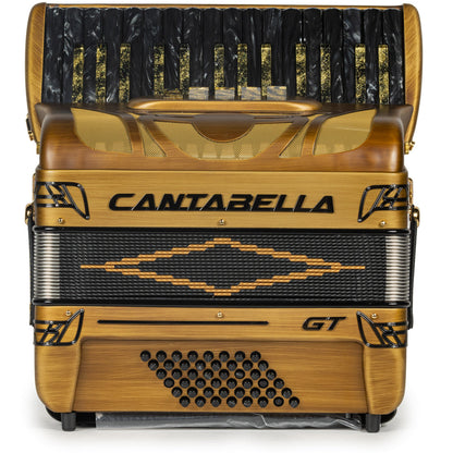 Cantabella GT Acordeón de 30 Teclas 5 Registros Madera Oro Mate