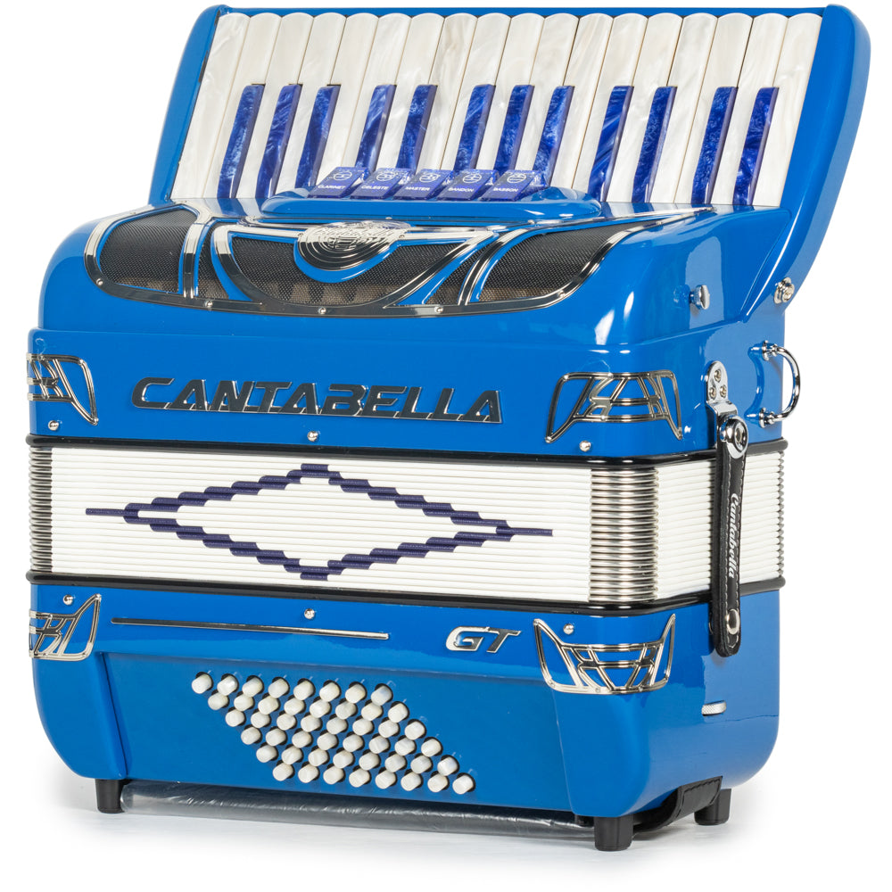 Cantabella GT 30 Key Piano Accordion 5 Switch Blue-accordion-Cantabella-Hermes Music-Accordion Pro Shop