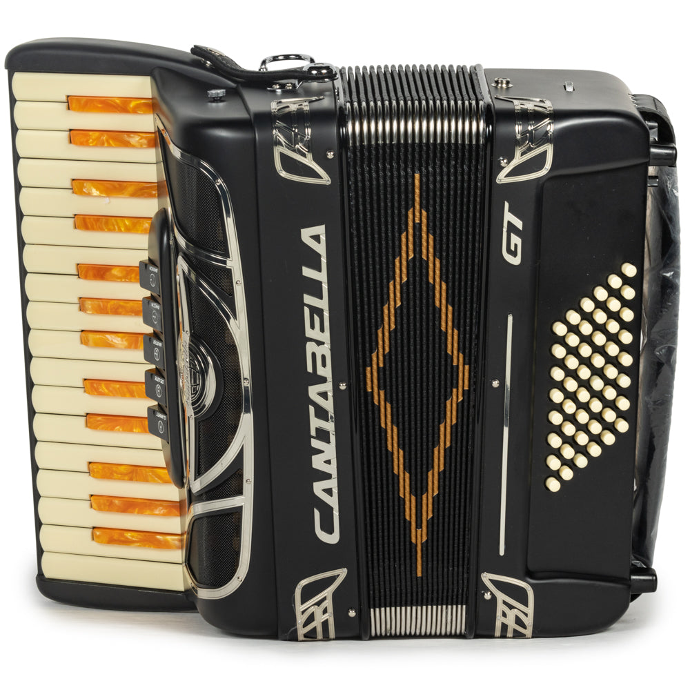 Cantabella GT 30 Key Piano Accordion 5 Switch Matte Black-accordion-Cantabella-Hermes Music-Accordion Pro Shop