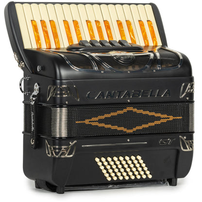 Cantabella GT 30 Key Piano Accordion 5 Switch Matte Black-accordion-Cantabella-Hermes Music-Accordion Pro Shop