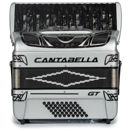 Cantabella GT 30 Key Piano Accordion 5 Switch Matte Silver-accordion-Catabella-Hermes Music-Accordion Pro Shop