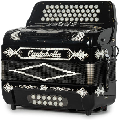 Cantabella Rey II 5 Switch FBE Black and White-Cantabella-Hermes Music-Accordion Pro Shop