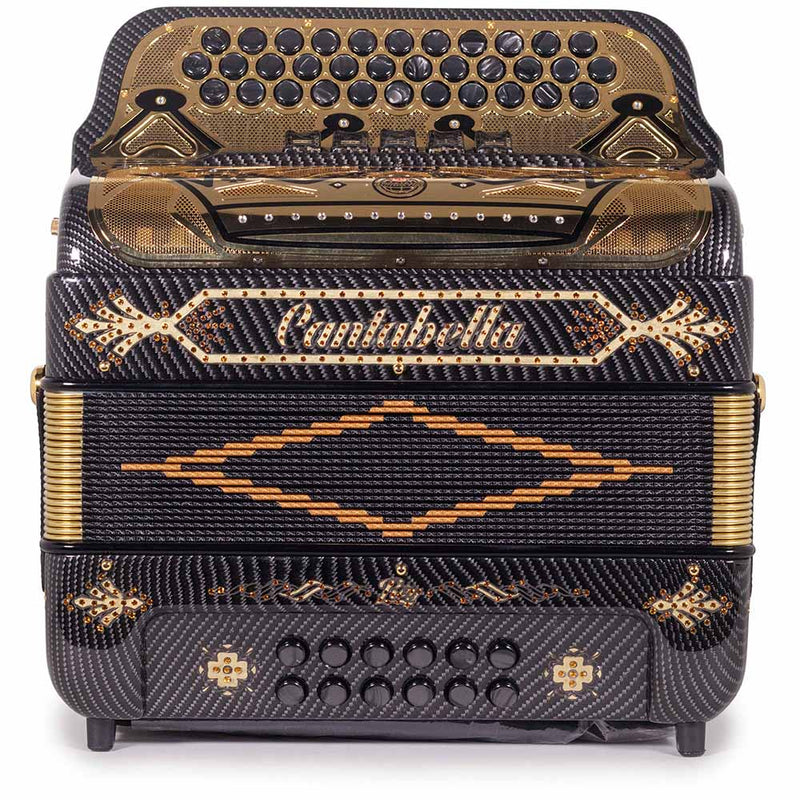 Cantabella Rey II Acordeón 5 Registros EAD Negro con Accessorios de Oro