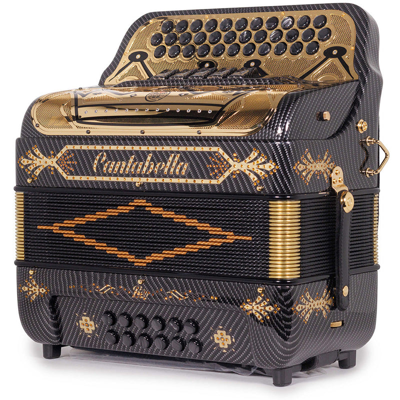 Cantabella Rey II Acordeón 5 Registros EAD Negro con Accessorios de Oro