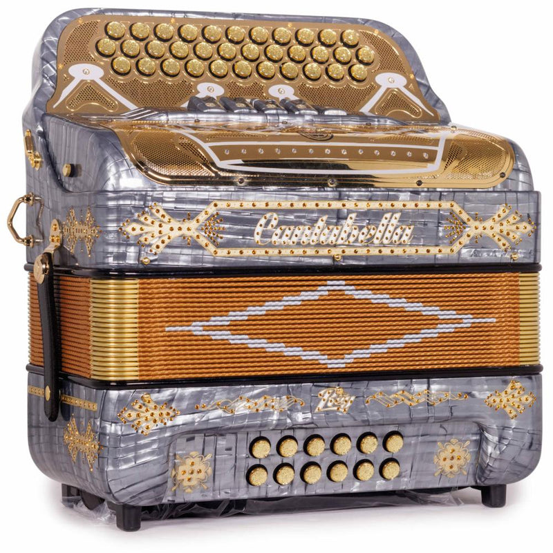 Cantabella Rey II 5 Registros EAD Celuloide Gris Metal con Accesorios Dorados