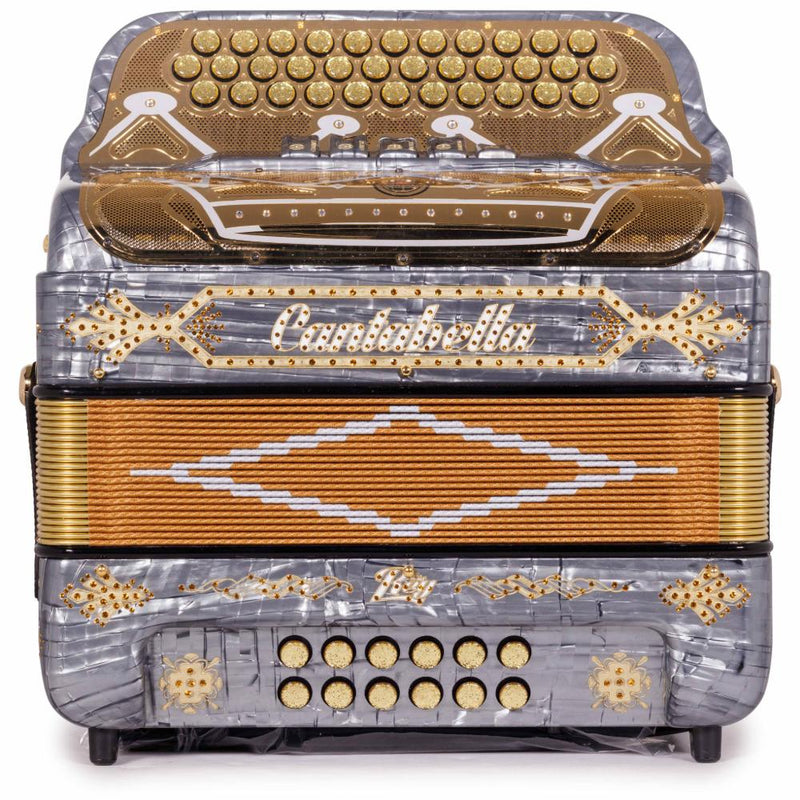 Cantabella Rey II 5 Registros EAD Celuloide Gris Metal con Accesorios Dorados