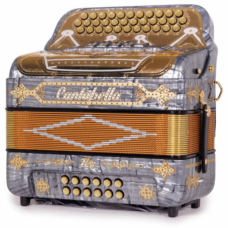 Cantabella Rey II 5 Registros EAD Celuloide Gris Metal con Accesorios Dorados